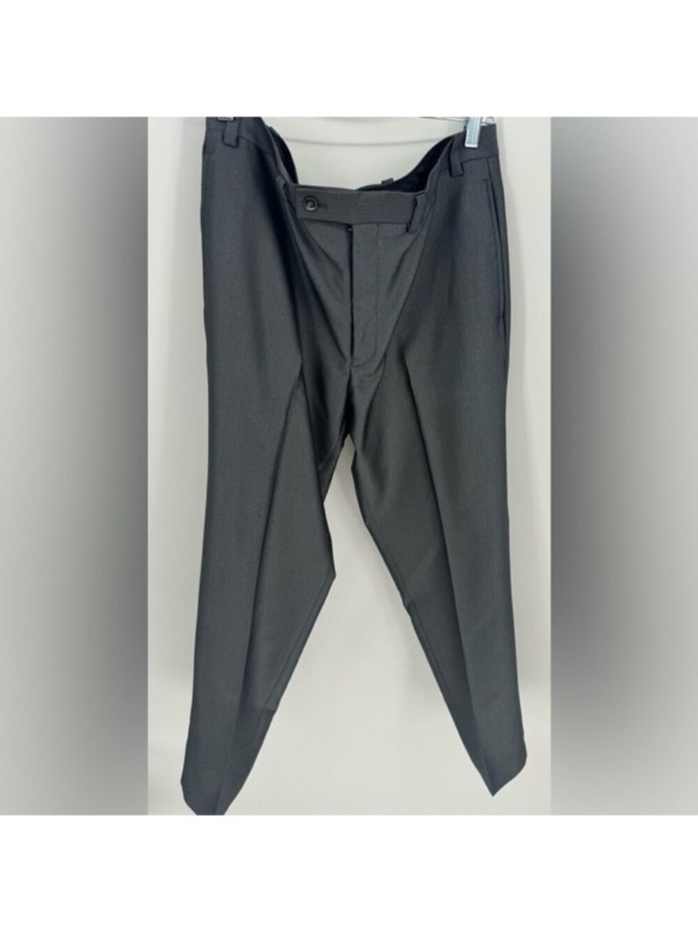 Calvin Klein Men's Metallic Gray Dress Pants